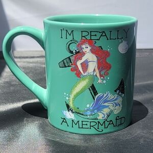 DISNEY Ariel Little Mermaid Coffee Mug I'm Really a Mermaid Ceramic 14oz